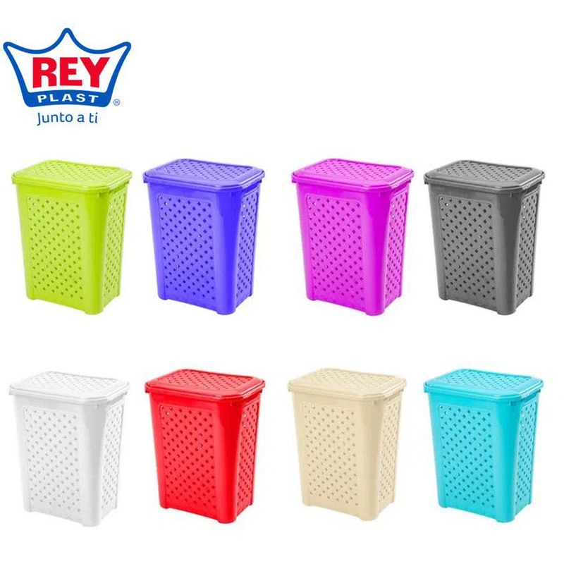 REYPLAST - Cesto De Ropa Grande Nadine Reyplast Rojo