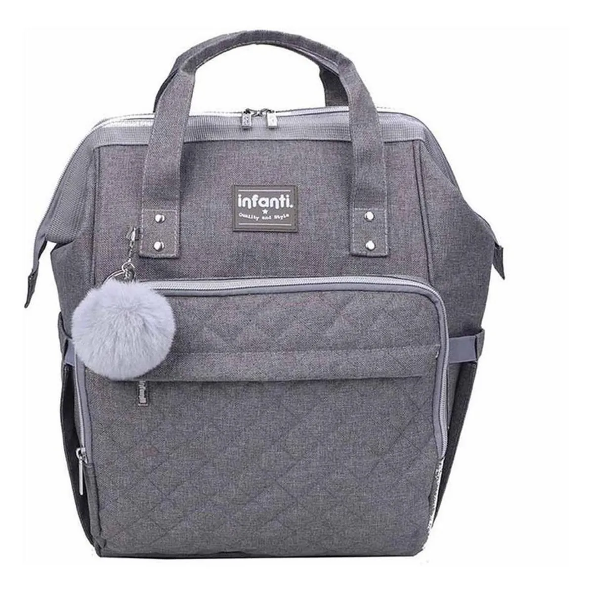 INFANTI - Mochila Pañalera Open Infanti Gris