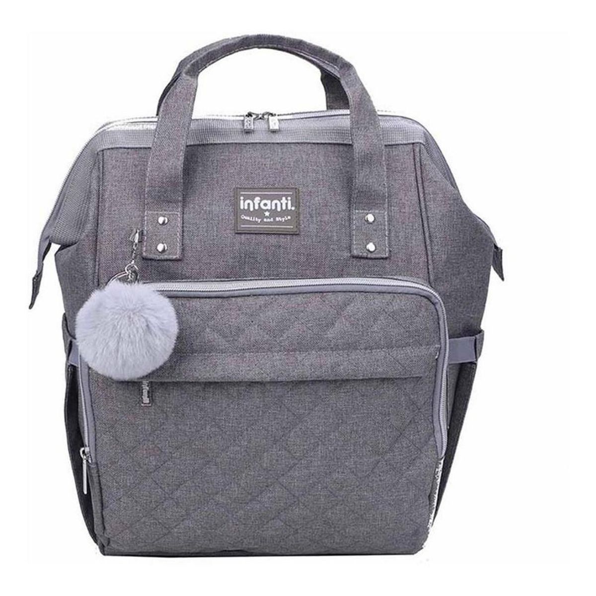 INFANTI - Mochila Pañalera Open Infanti Gris