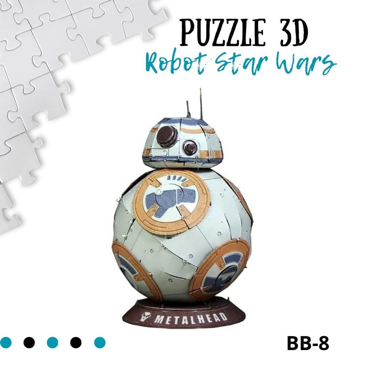 SHEEPBUSTER - Rompecabezas Armable 3D BB 8 para Niños y Adultos
