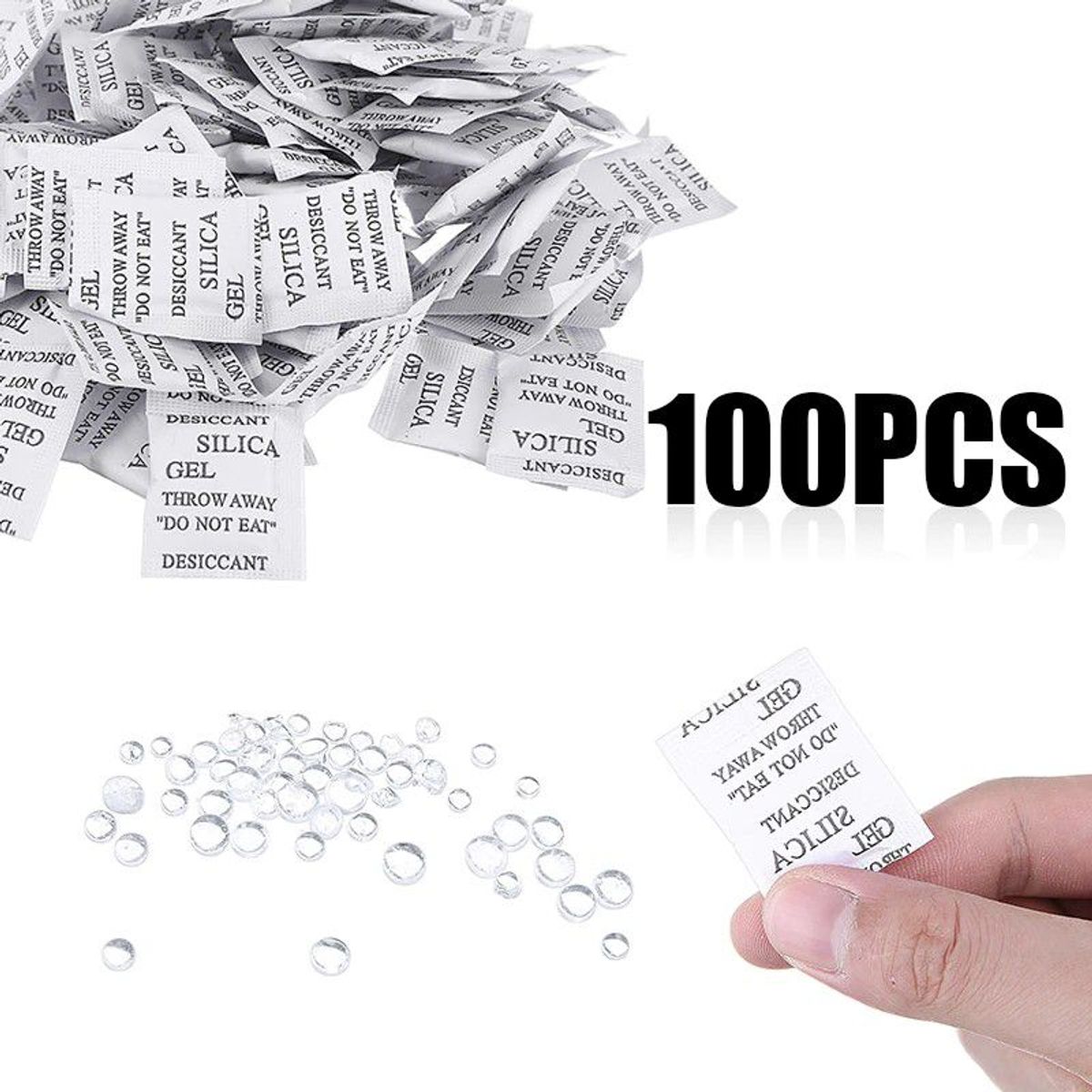 GENERICO - Gel Silica Pack De 100 Unidades De 2gr