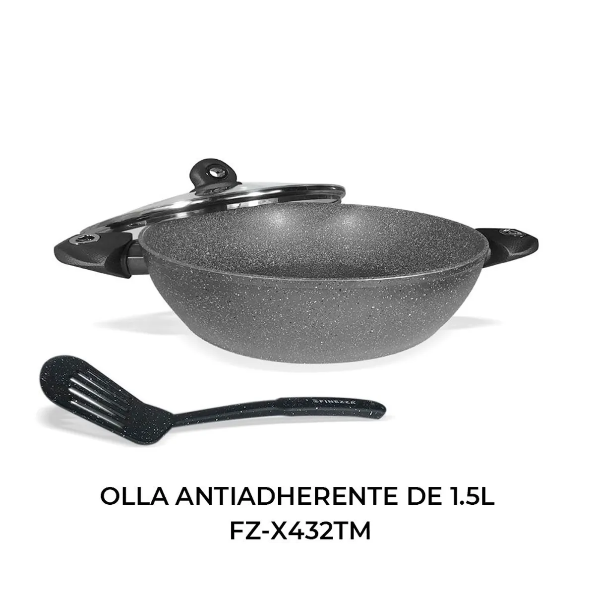 FINEZZA - OLLA ANTIADHERENTE DE GRANITO DE 15L FZ-X432TM