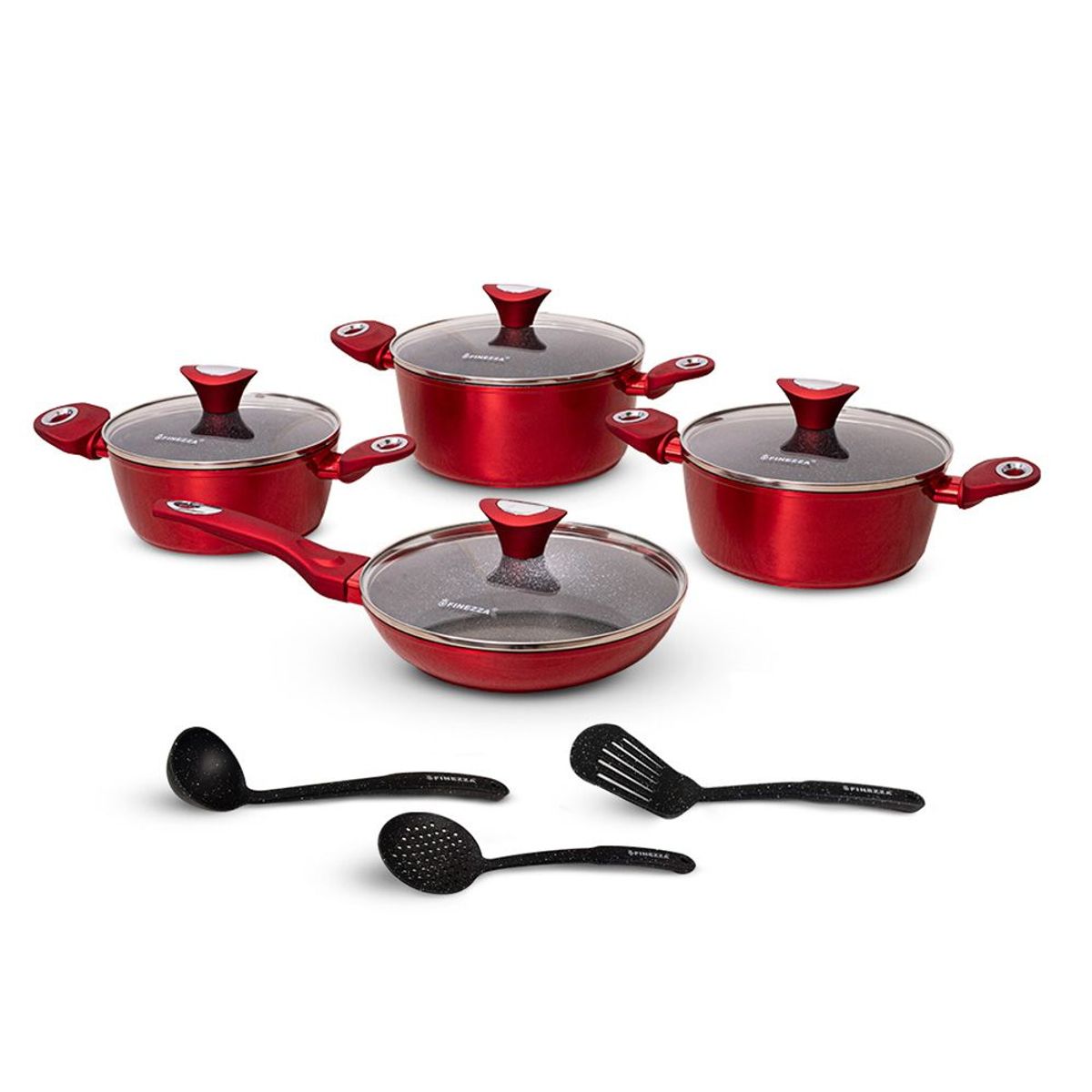 FINEZZA - SET DE OLLAS ANTIADHERENTE DE ULTRA GRANITO FZ-X1722M