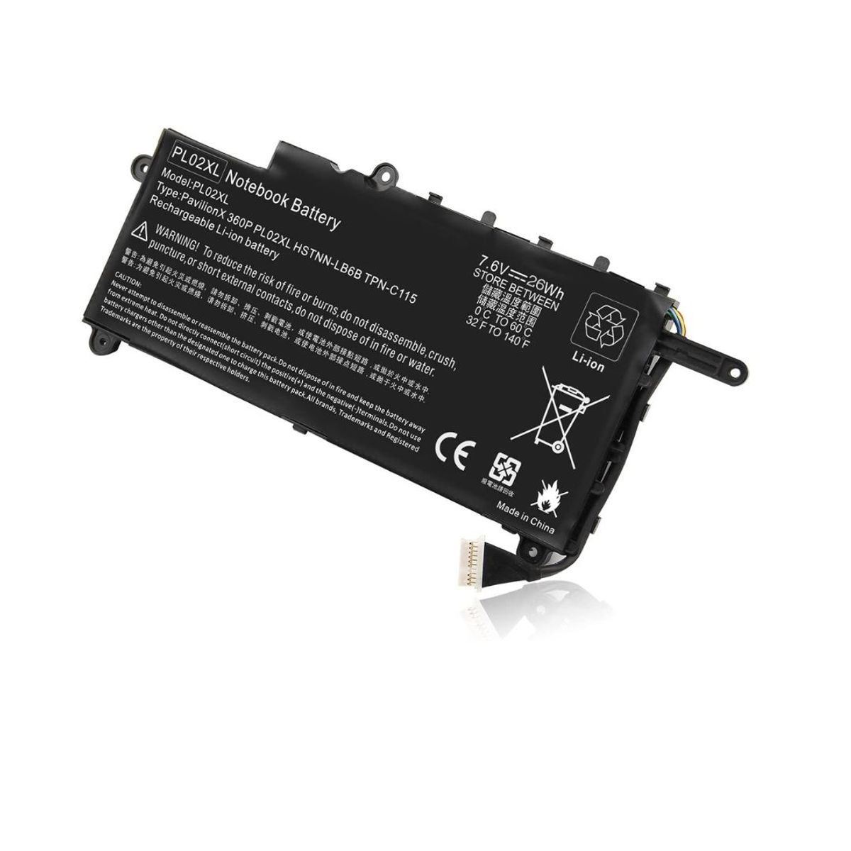 GENERICO - Batería Para laptop HP PL02XL Pavilion 11 X360 11-n x360