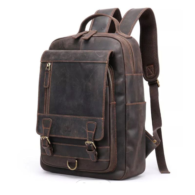 ARMUZ - MOCHILA DE CUERO MALCOLM 2254 (LAPTOP 14")