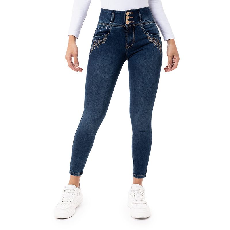 PIONIER - Pantalon Moda Denim Stretch Nadelia Mujer