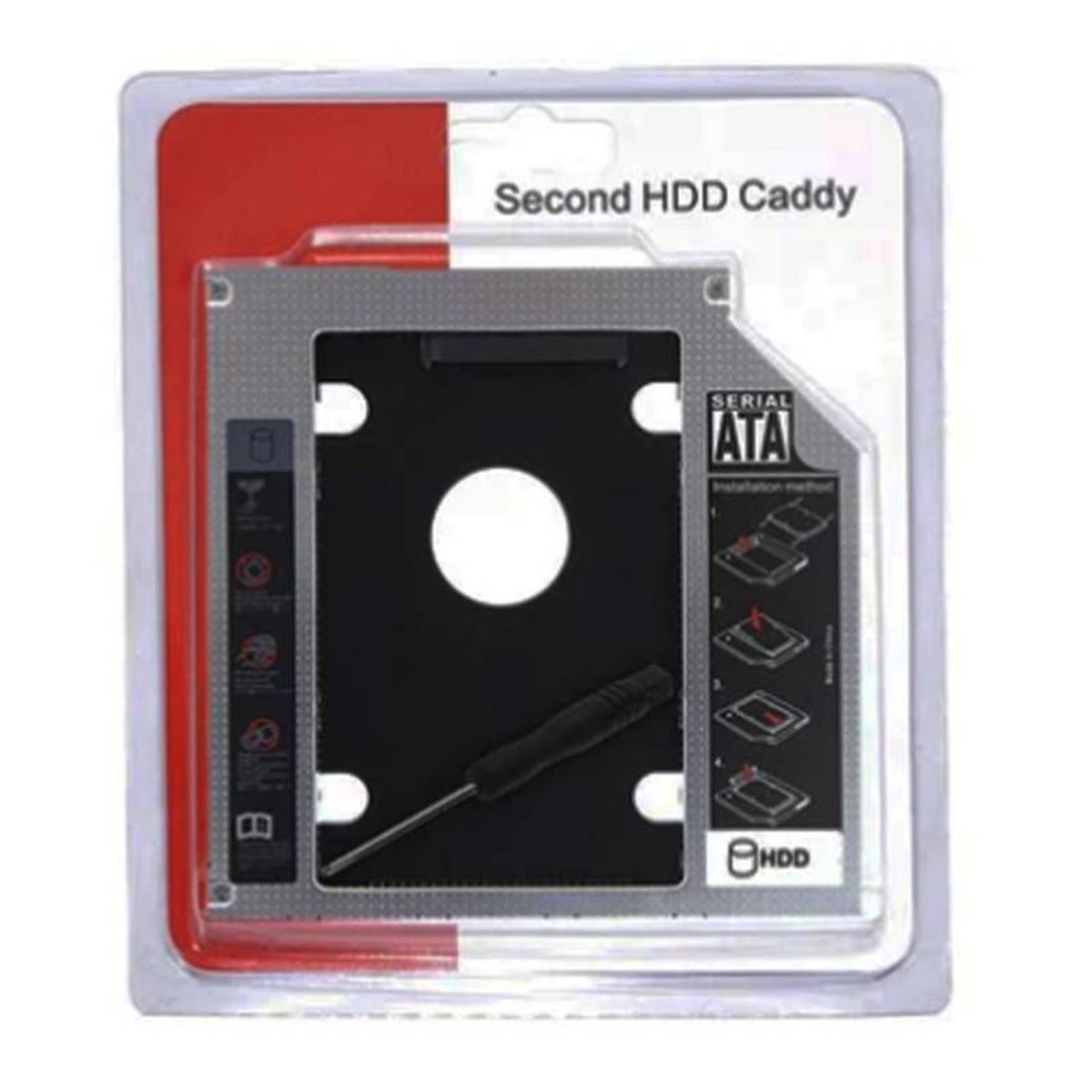 ATA - Caddy adaptador para disco duro satassd 25  127mm