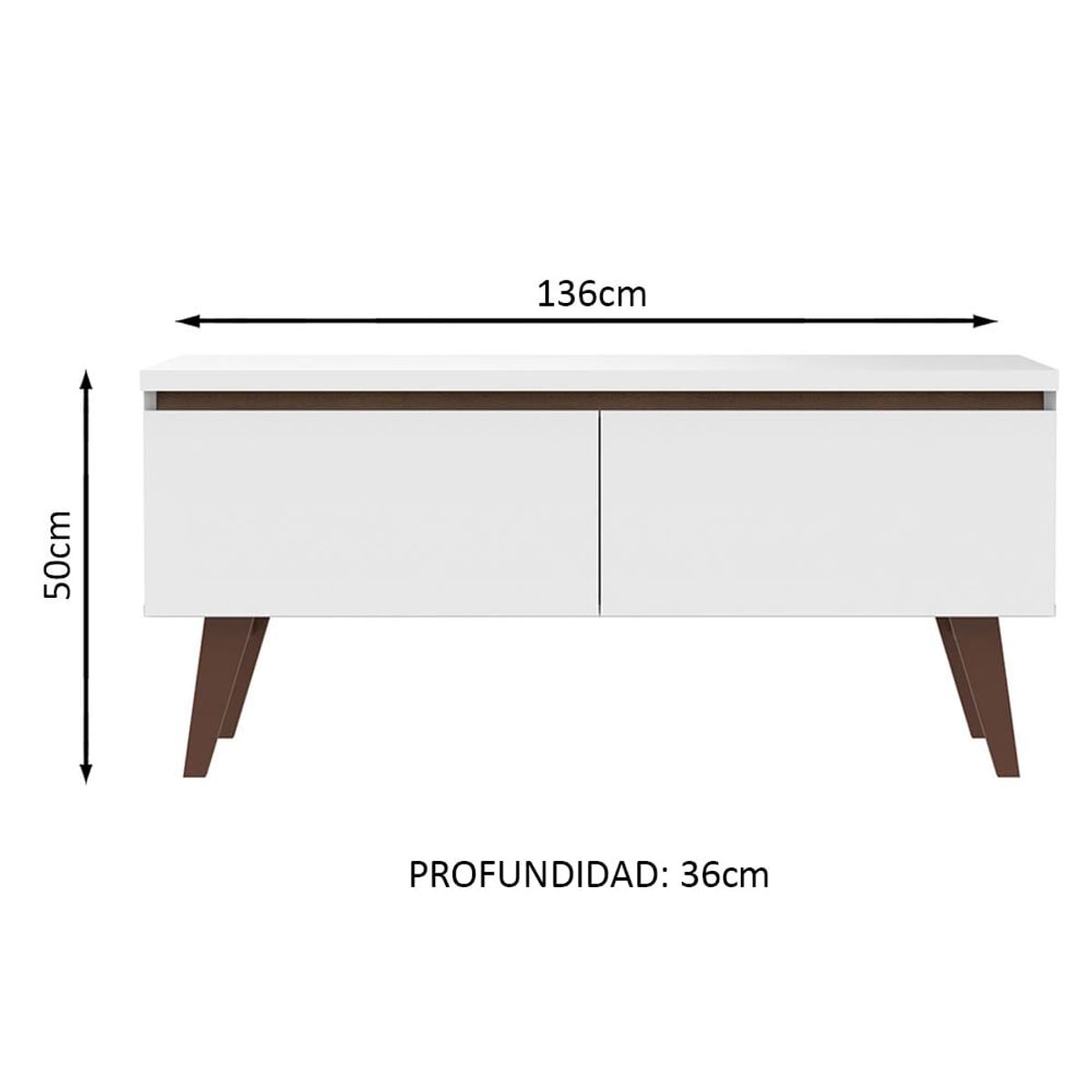 MADESA - Centro de Entretenimiento Mesa para TV Le Mans Hasta 55 Pulgadas