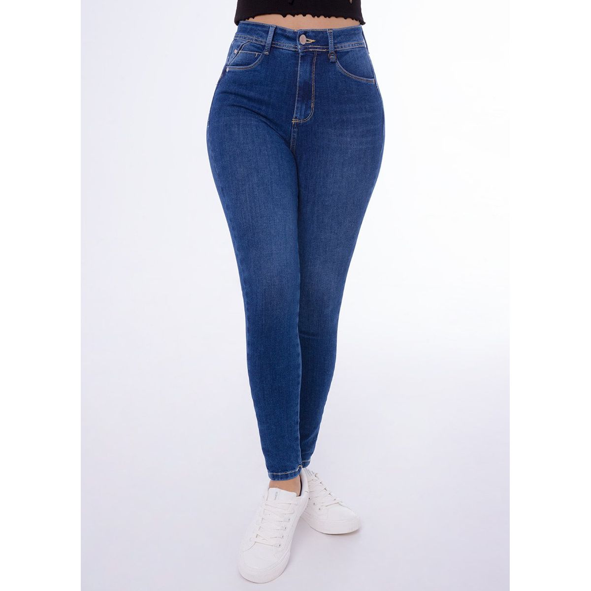 SQUEEZE - Pantalon Moda Denim Stretch Rebekha Mujer