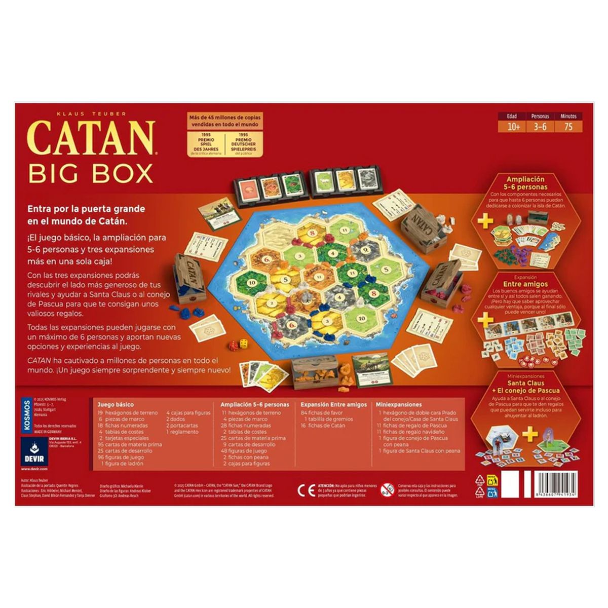 DEVIR - Juego de Mesa Catan Big Box Plus