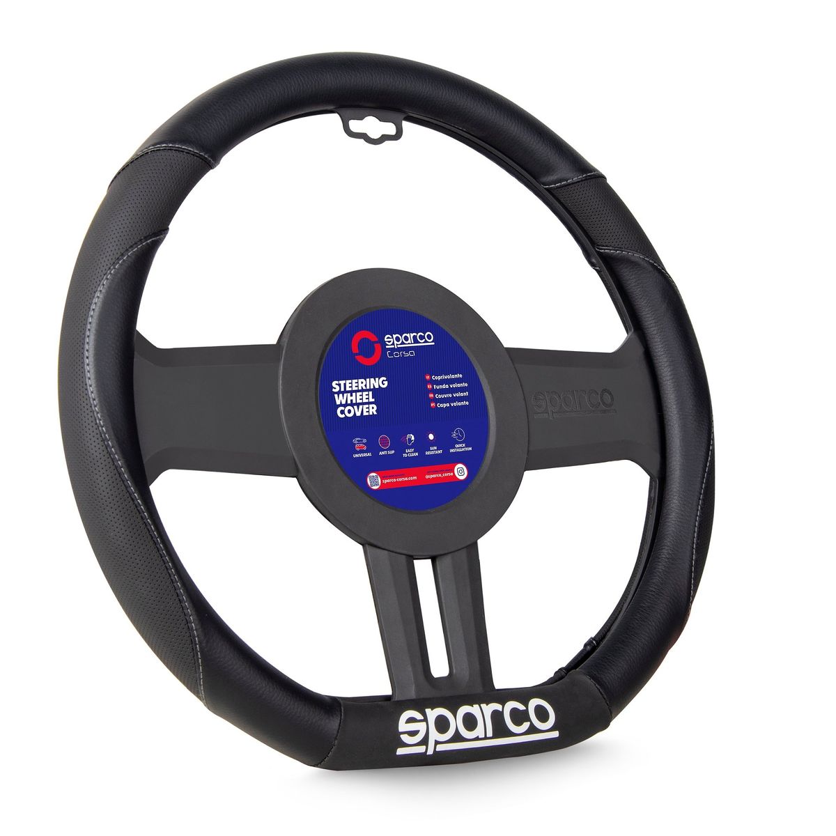 SPARCO - Cubre Volante Forro De Timon Tipo D 35cm Sparco Sps114