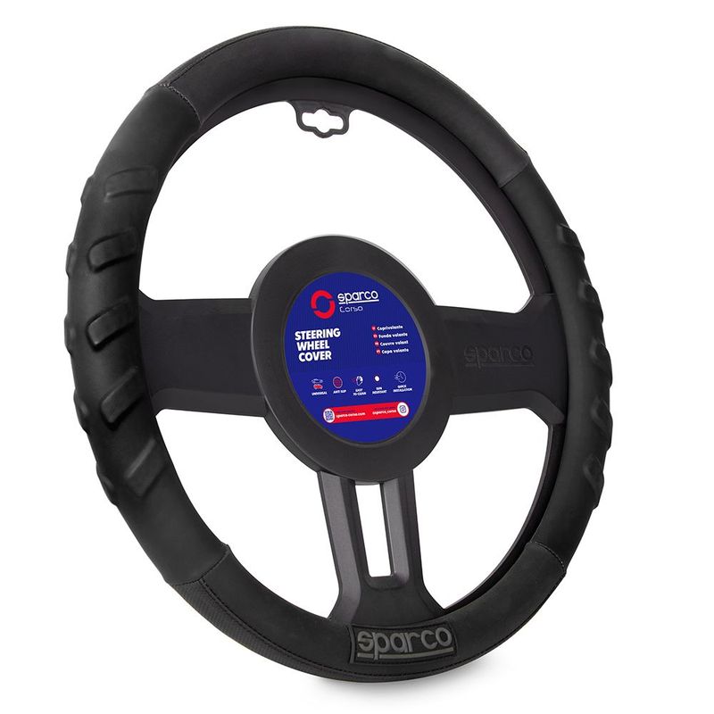 SPARCO - Cubre Volante Forro De Timon Anti Estres Sparco Spc1117bks