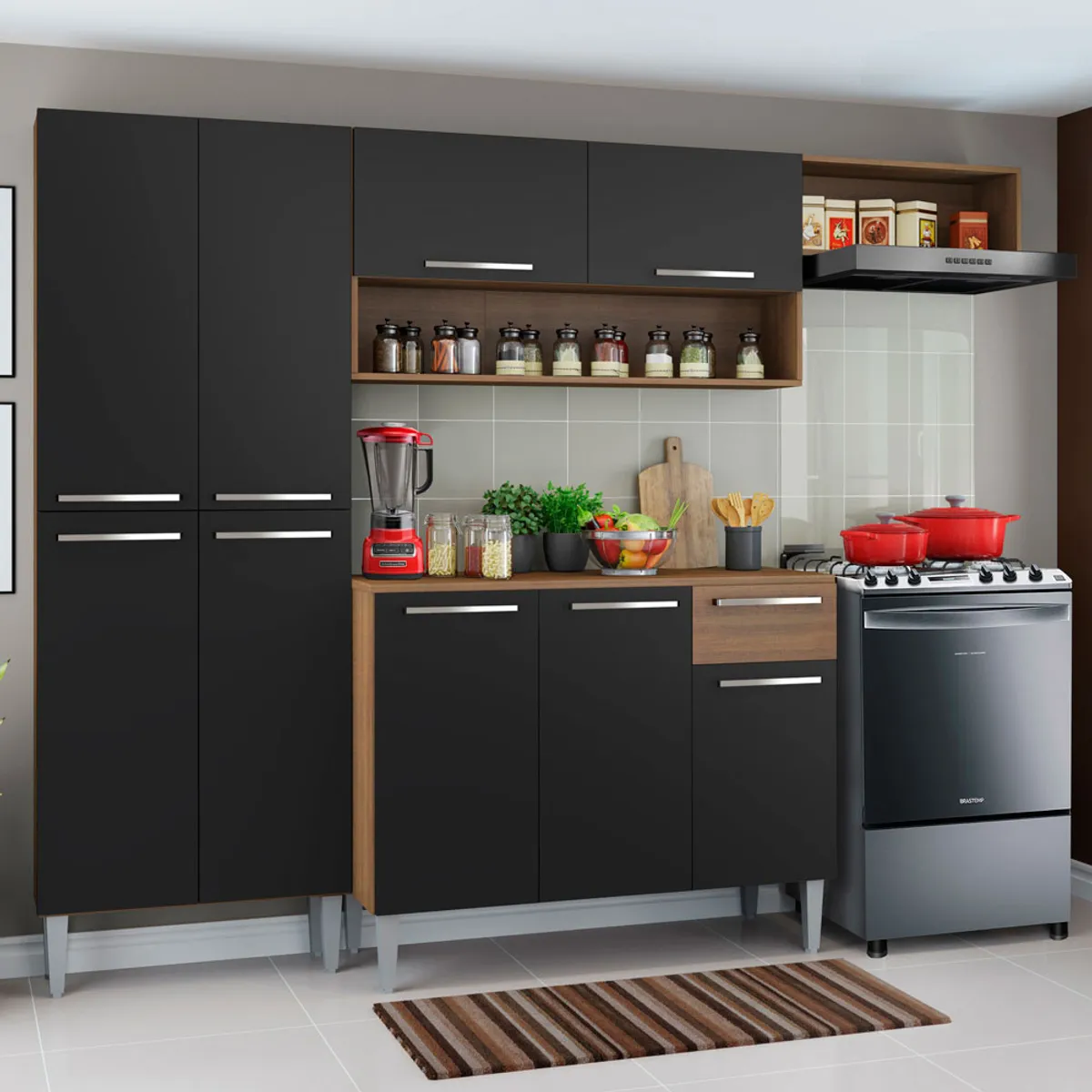 MADESA - Mueble de Cocina Integral Emilly Top 229 cm