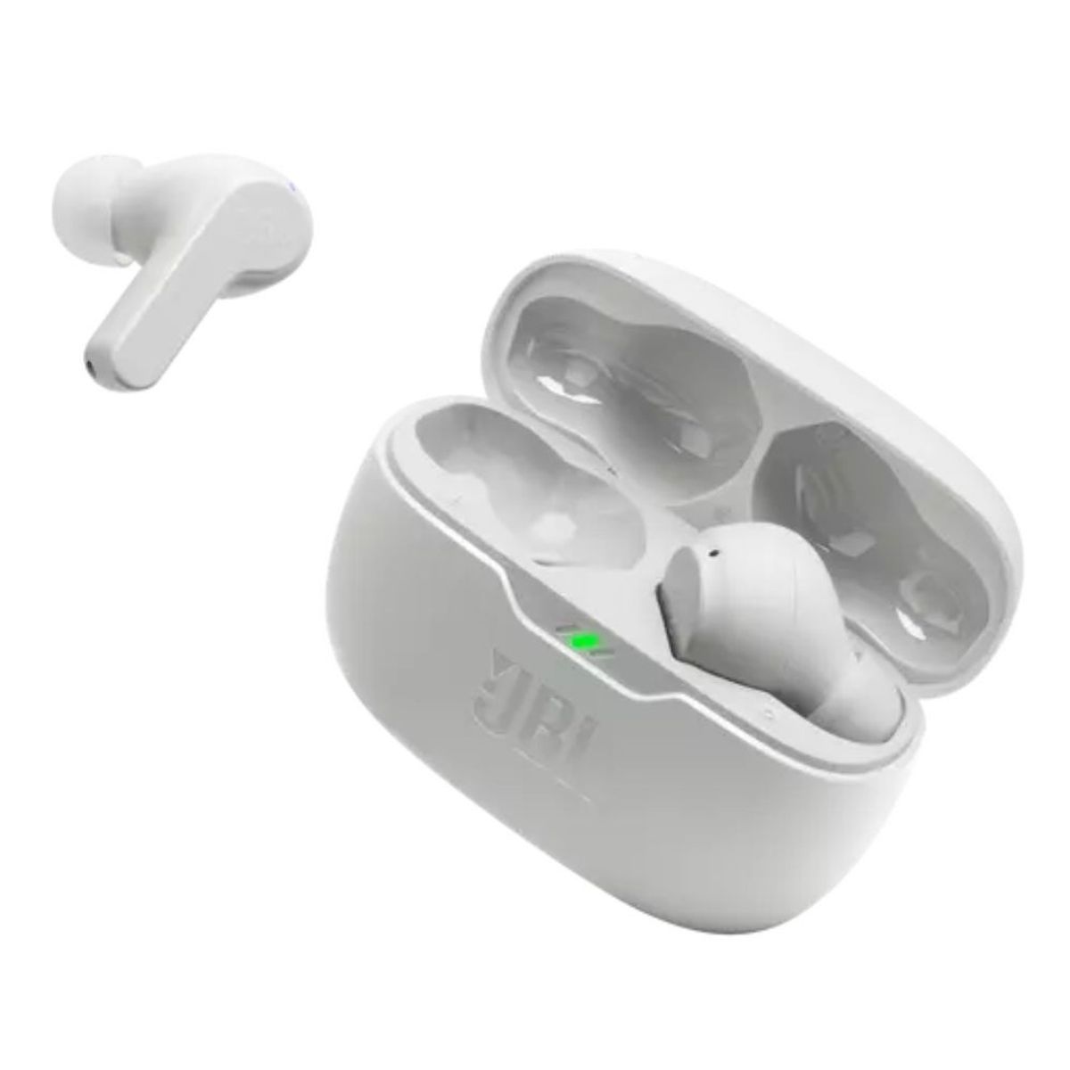 JBL - JBL Vibe Beam Audífono Bluetooth TWS Ajuste Perfecto IP54 - Blanco
