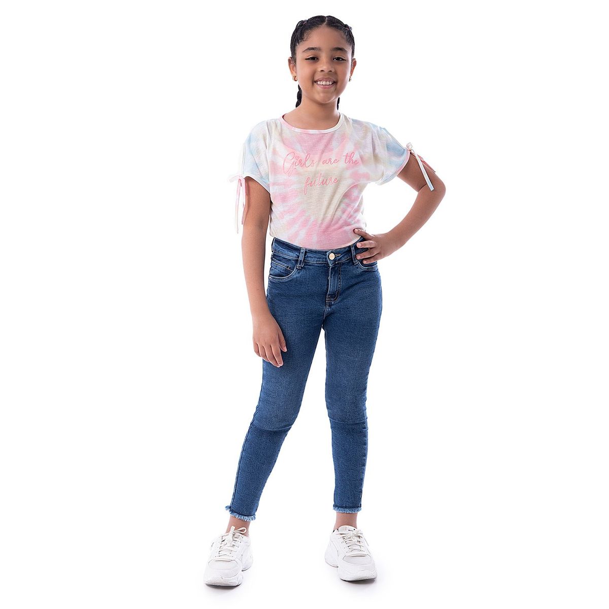 PIONIER - Pantalon Moda Denim Stretch Lupita Niña