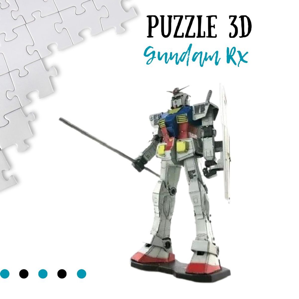 SHEEPBUSTER - Rompecabezas Armable 3D Gundam para Niños y Adultos