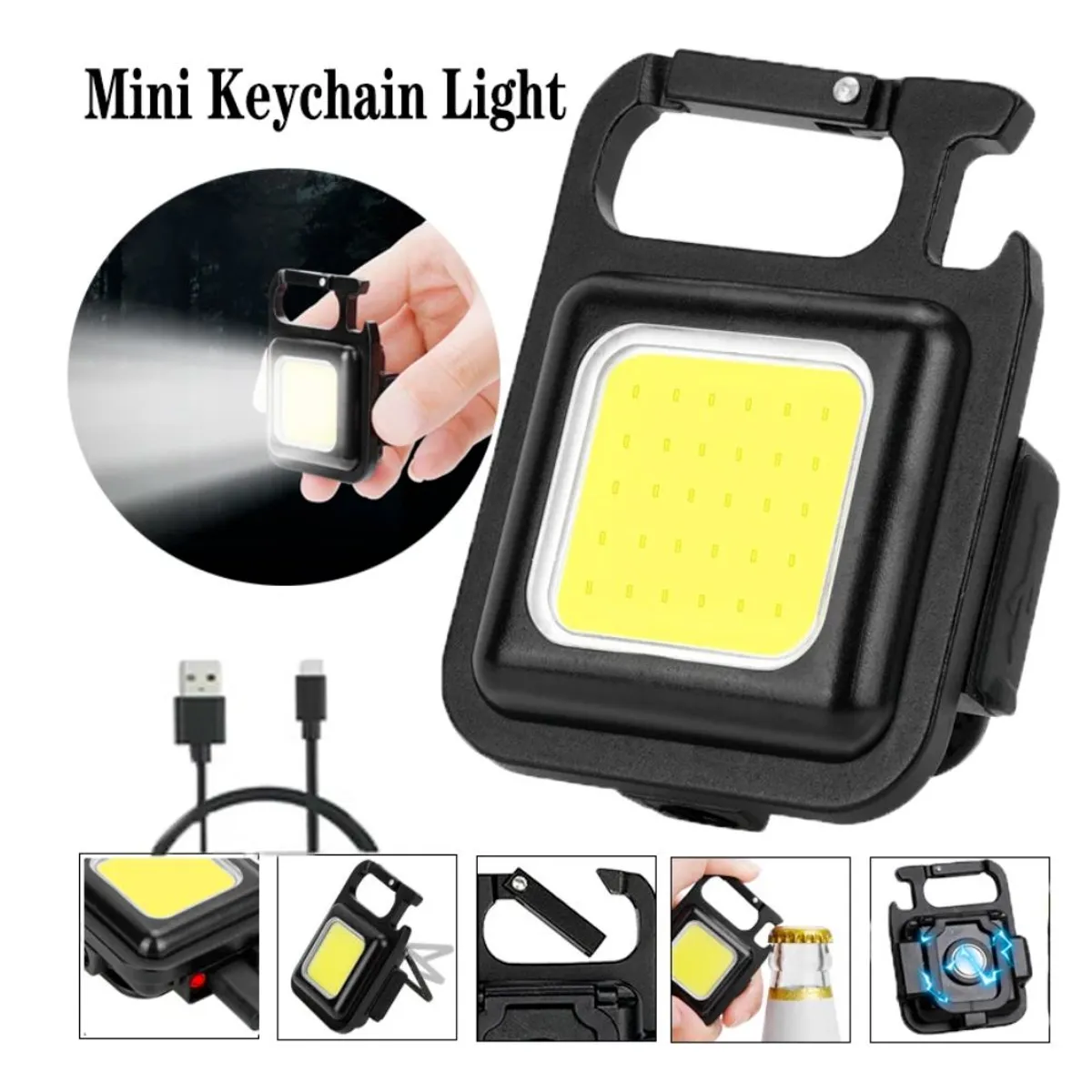 GENERICO - Linterna Led De Emergencias Multifuncional de Bolsillo Para llavero