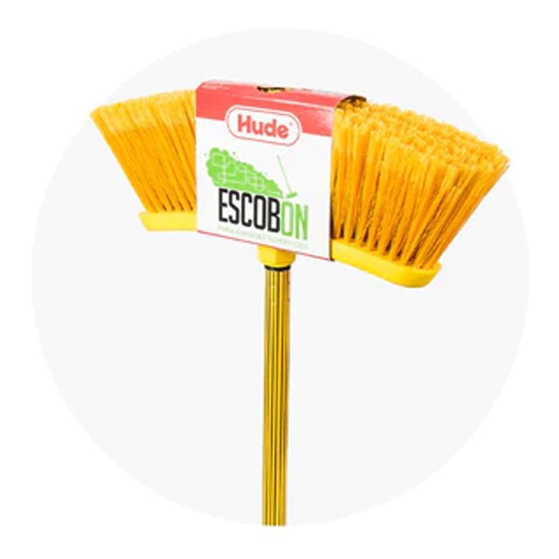 HUDE - Escoba Mango De Plastico Escobon Hude