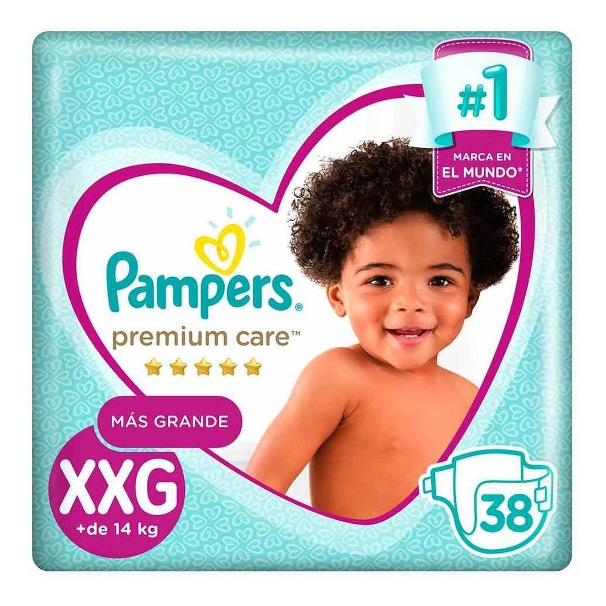 PAMPERS - Pañales Pampers Premium Care Talla XXG 38 unidades