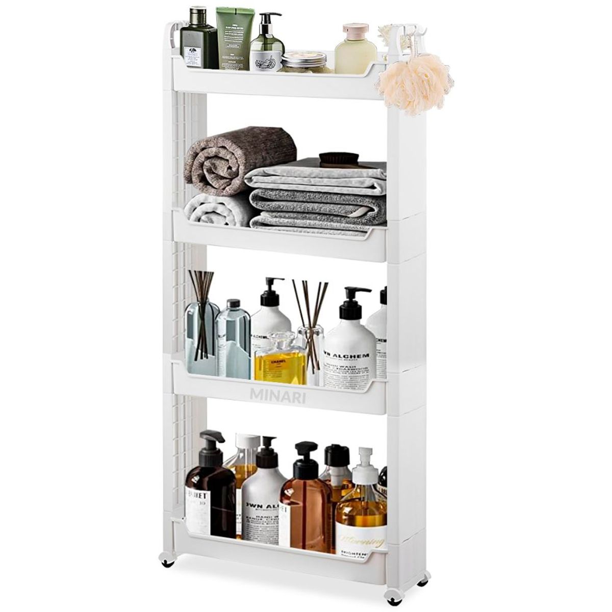 MINARI - Estante Organizador de Baño Maquillaje Ahorrador de Espacio BL 99V