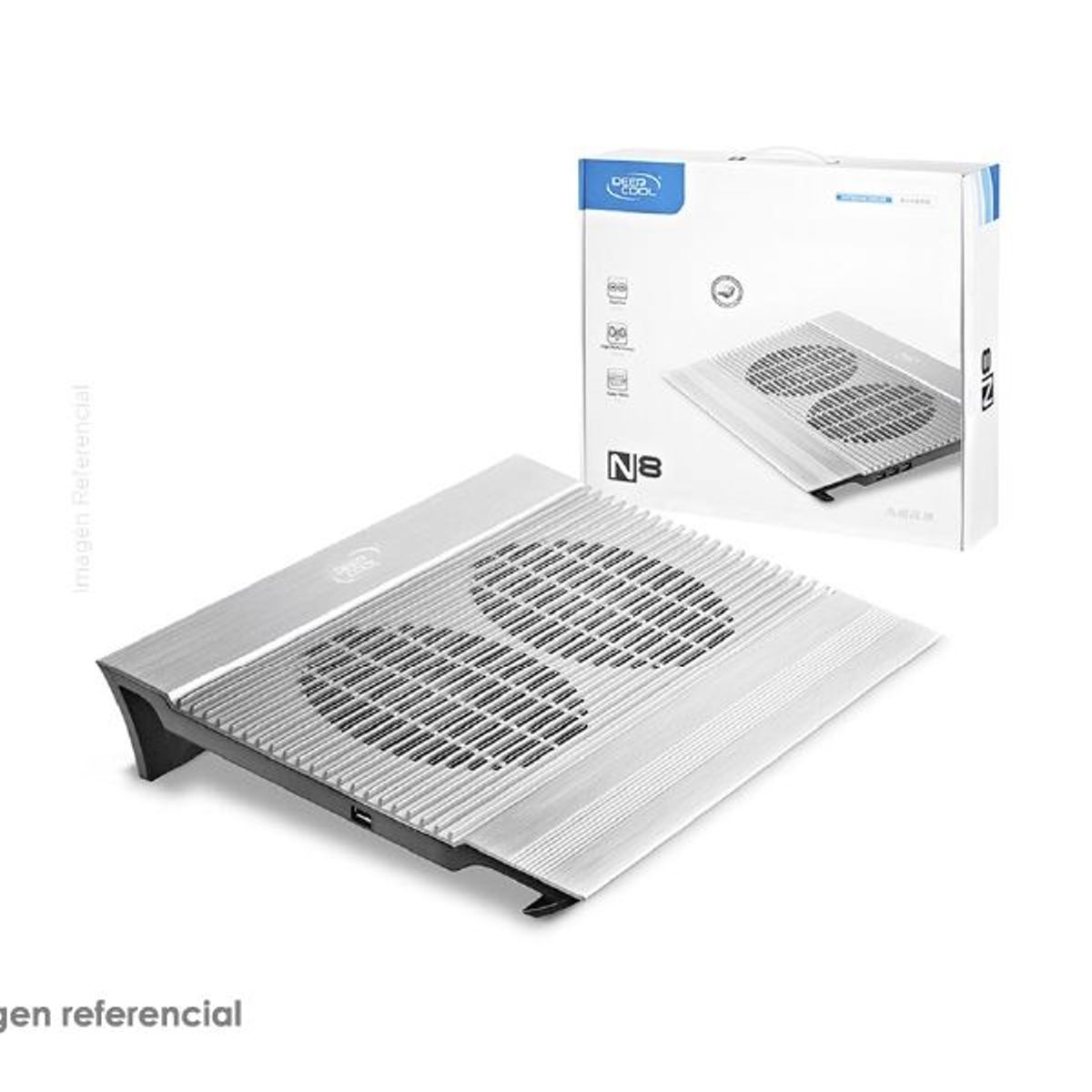 DEEPCOOL - Cooler para Laptop Deep Cool N8 Silver