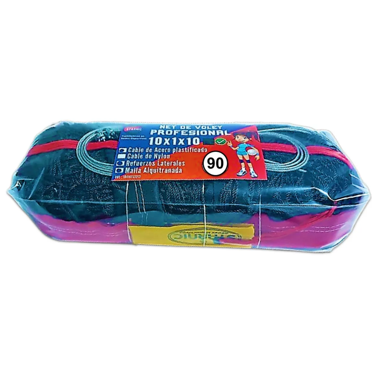 GENERICO - NET RED VOLEY PROFESIONAL 10x1x10  ALQUITRANADA100% NYLON