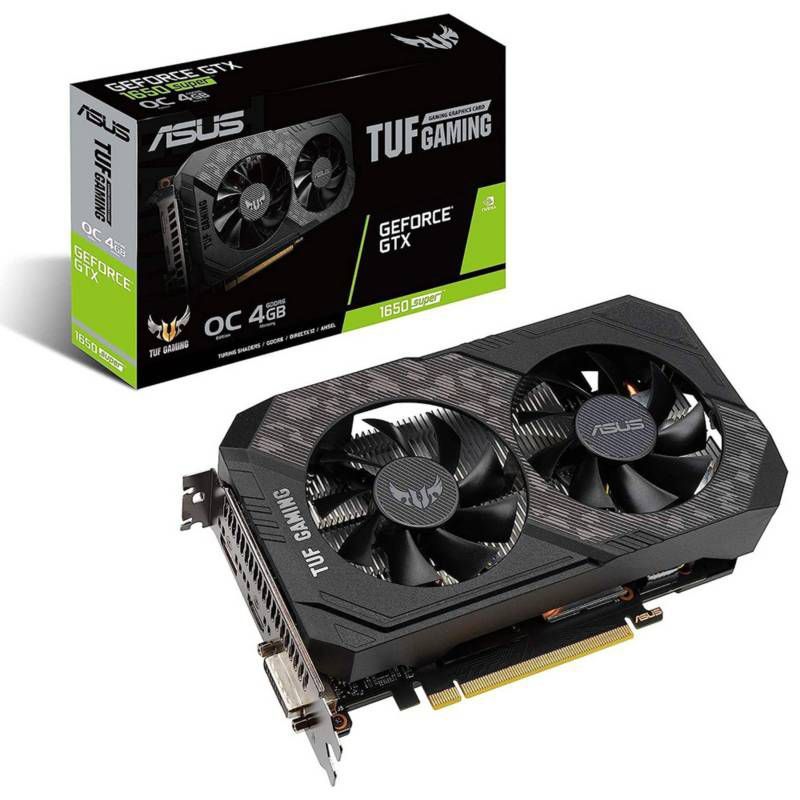 ASUS - Tarjeta de video Asus Nvidia GeForce TUF GTX 1650S Gaming 4GB GDDR6