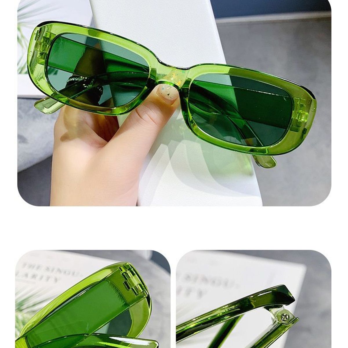 LA TIENDA 88 JOYAS Y ACCESORIOS - La Tienda 88 - Lentes De Sol Mujer Aesthetic Verde - Accesorios