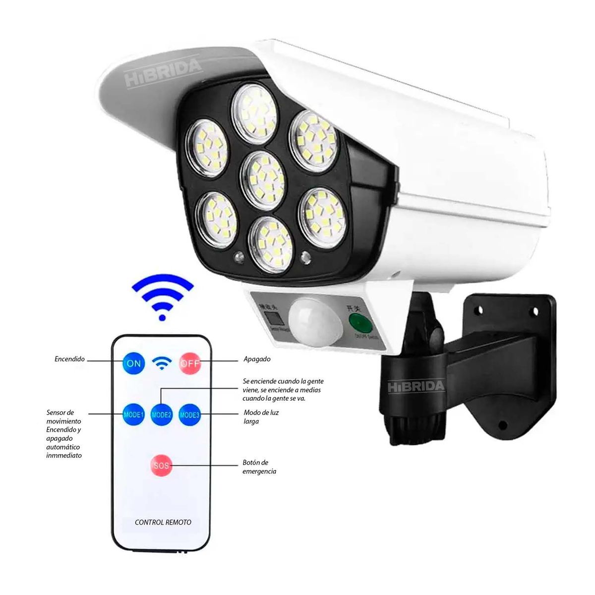 GENERICO - Reflector Solar - Sensor Movimiento Lampara Luz Led R - AGUA