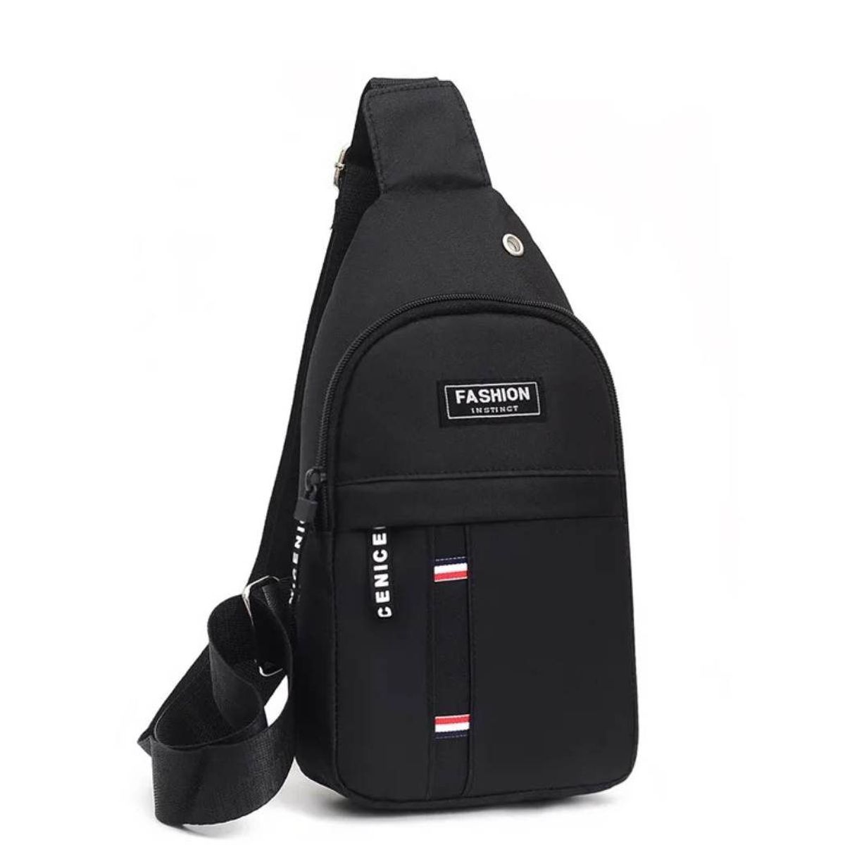 GENERICO - Mochila Morral de Hombre para Accesorios Celular Billetera Negro