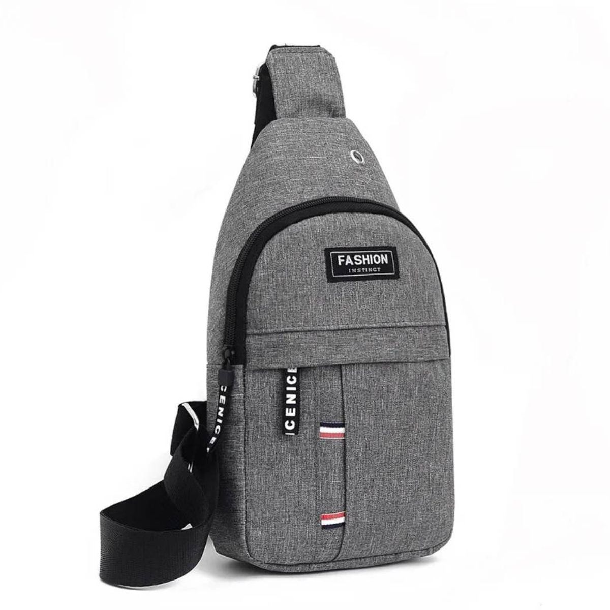 GENERICO - Mochila Morral de Hombre para Accesorios Celular Billetera Gris