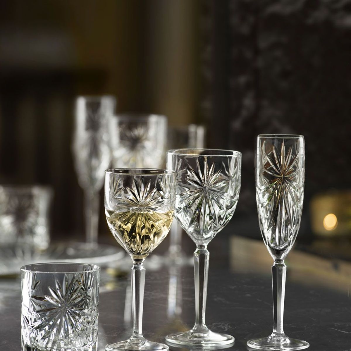 RCR - Copas de Cristal  x 06 Champagne 15,7CL. RCR - Hecho en Italia