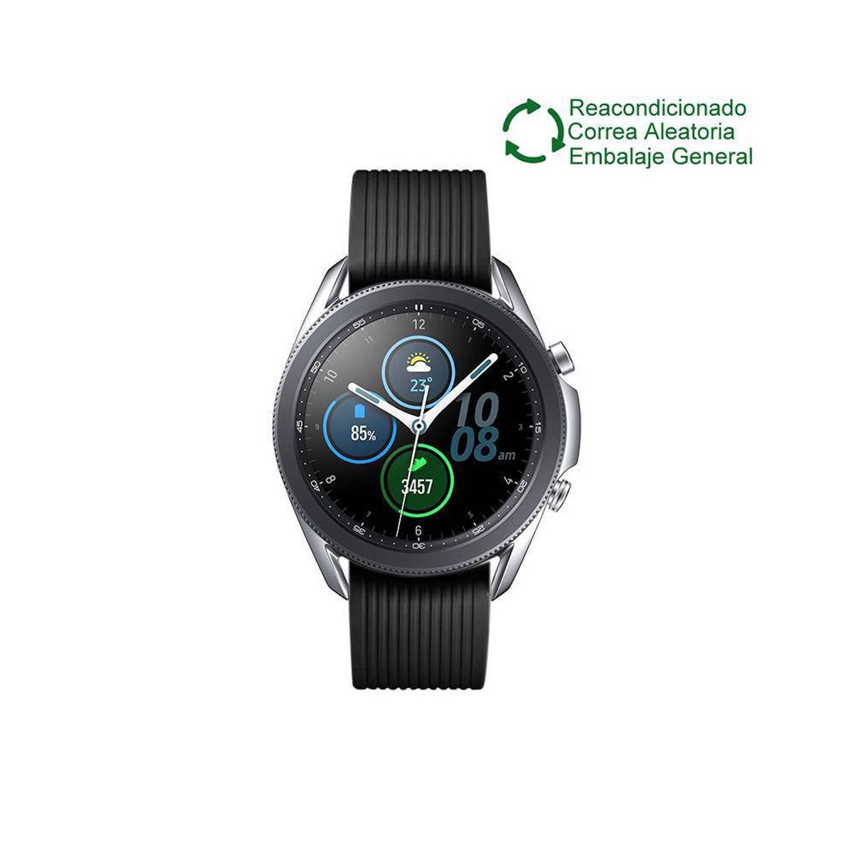 SAMSUNG - Samsung Galaxy Watch 3 41mm BT Plata Reacondicionado(NO NUEVO)