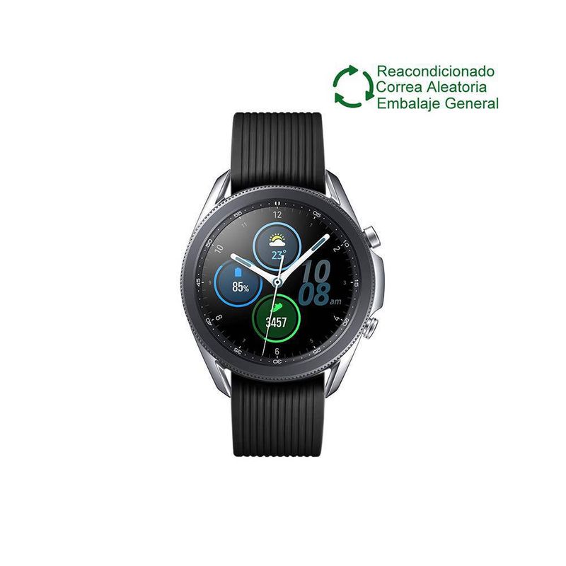 SAMSUNG - Samsung Galaxy Watch 3 41mm BT Plata Reacondicionado(NO NUEVO)