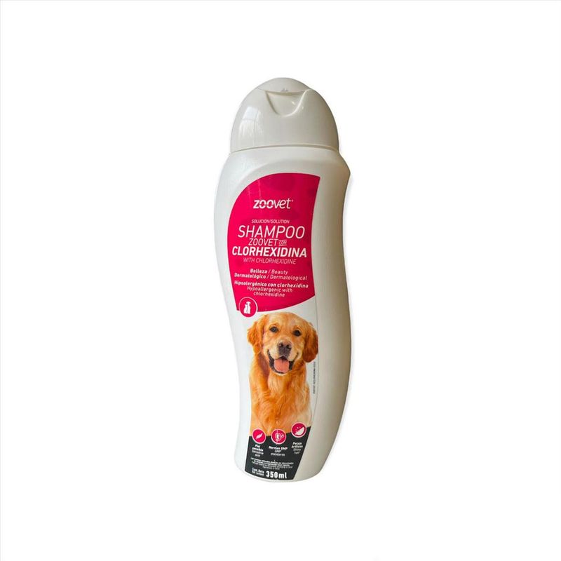 ZOOVET - Shampoo Zoovet para Perros y Gatos Con Clorhexidina 350 Ml