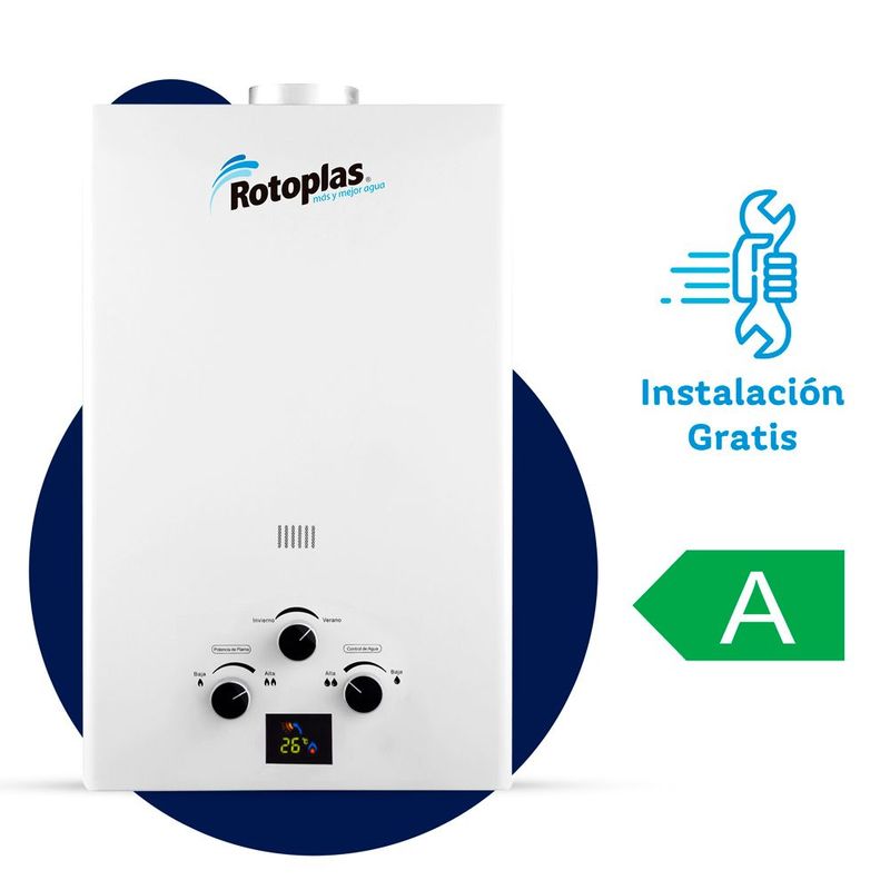 ROTOPLAS - Terma a Gas Rotoplas Flaming GLP 14 L