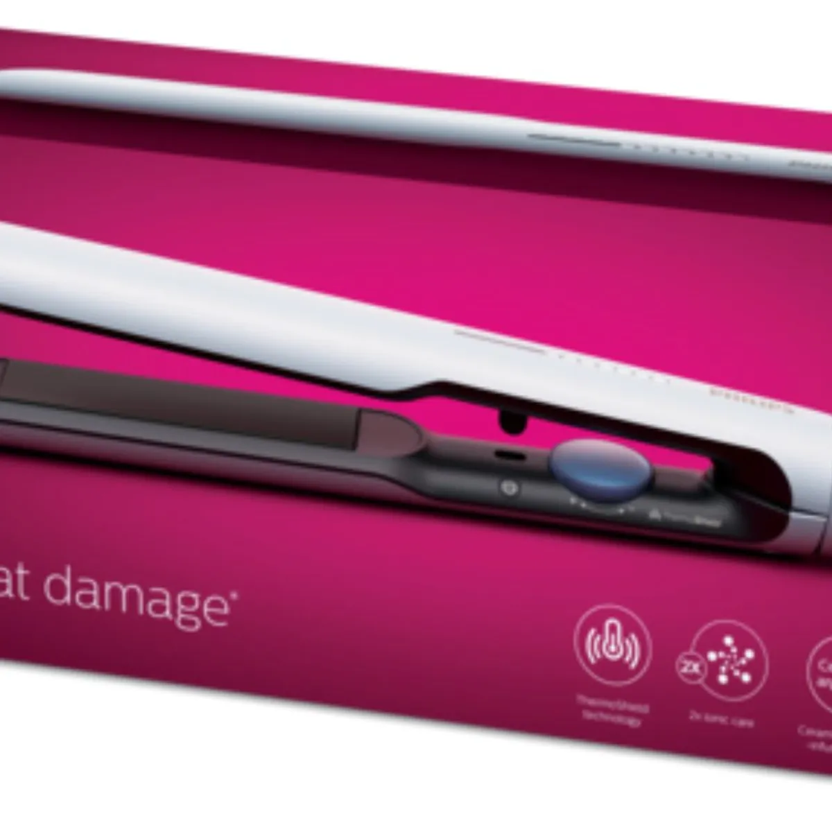 PHILIPS - Plancha en seco dry iron azul 1200w philips dst052020