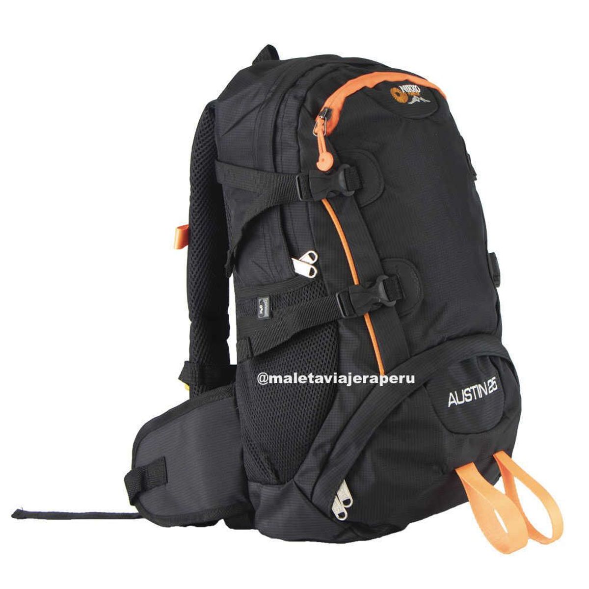 GENERICO - Mochila Outdoor Austin 25 litros Trekking Montaña (Negro)