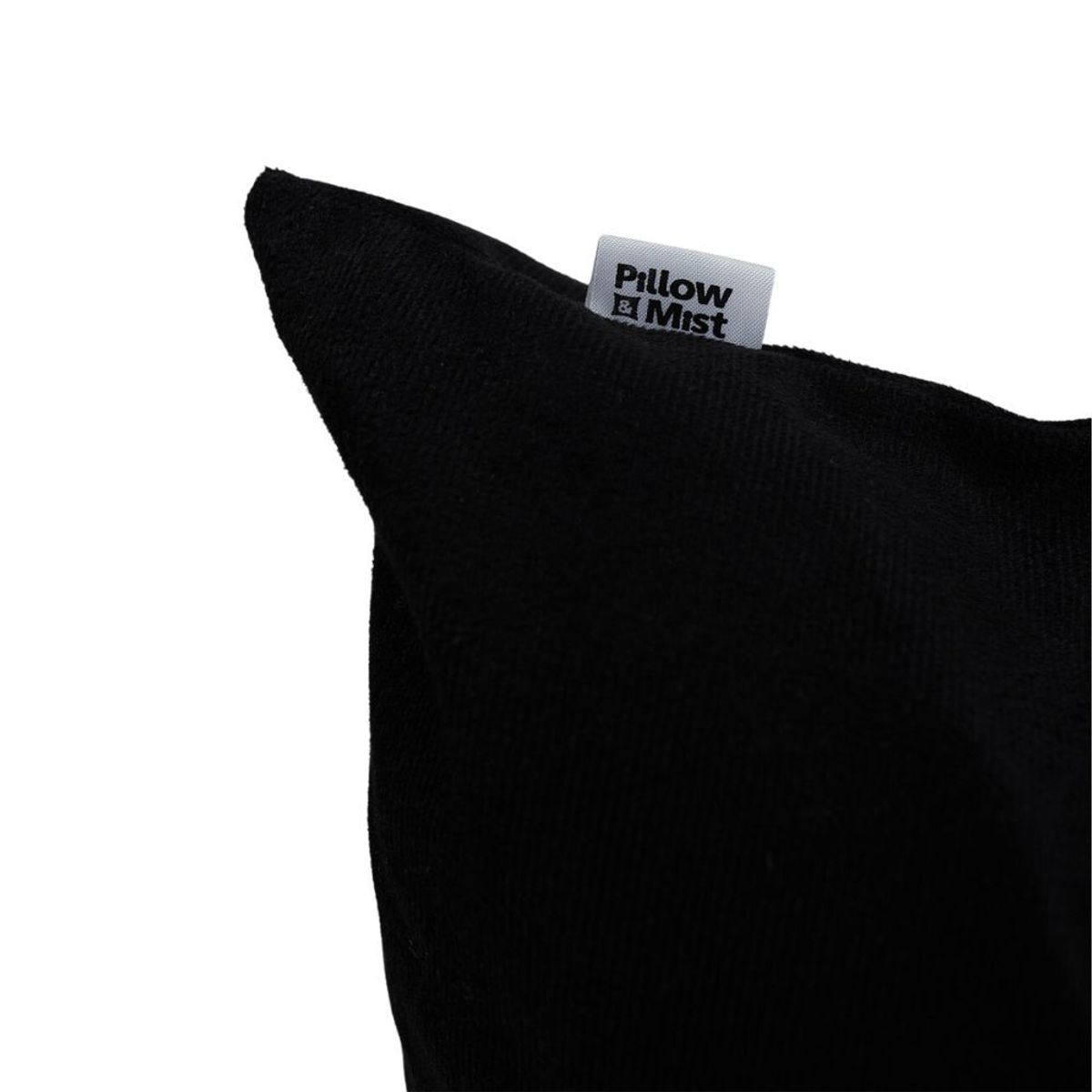 PILLOW & MIST - Funda de cojín Black Corduroy 45 x 45 cm