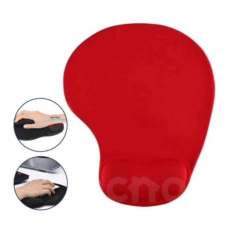 GENERICO - Mouse Pad Ergonomico con descansador gel ROJO