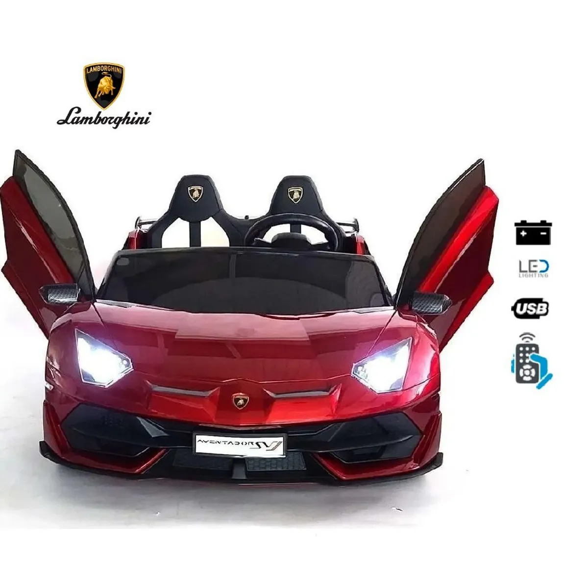 LAMBORGHINI - Auto a Bateria Lamborghini Aventador Licenciado Rojo