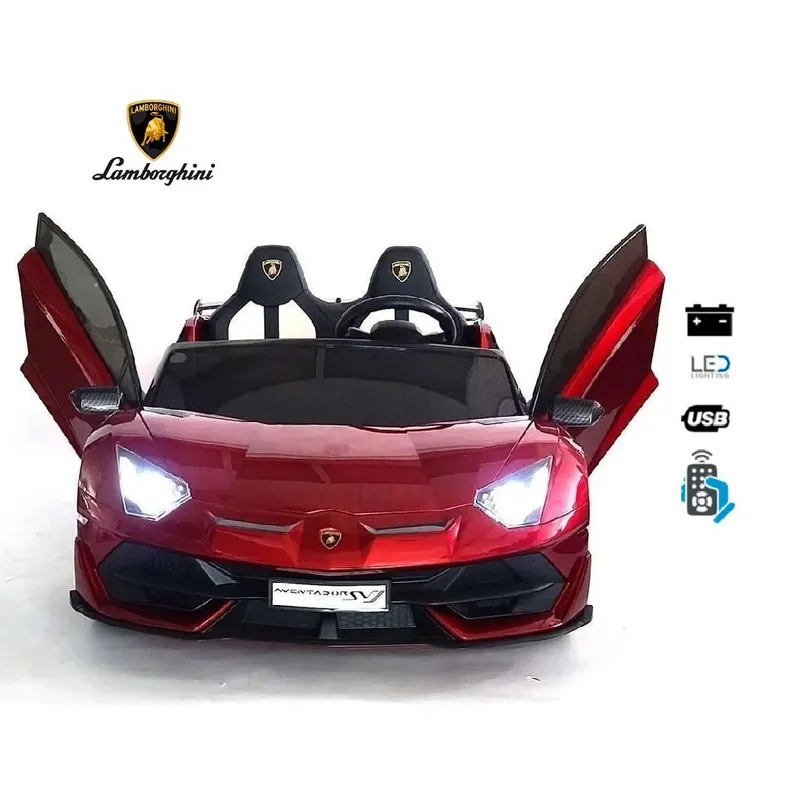 LAMBORGHINI - Auto a Bateria Lamborghini Aventador Licenciado Rojo
