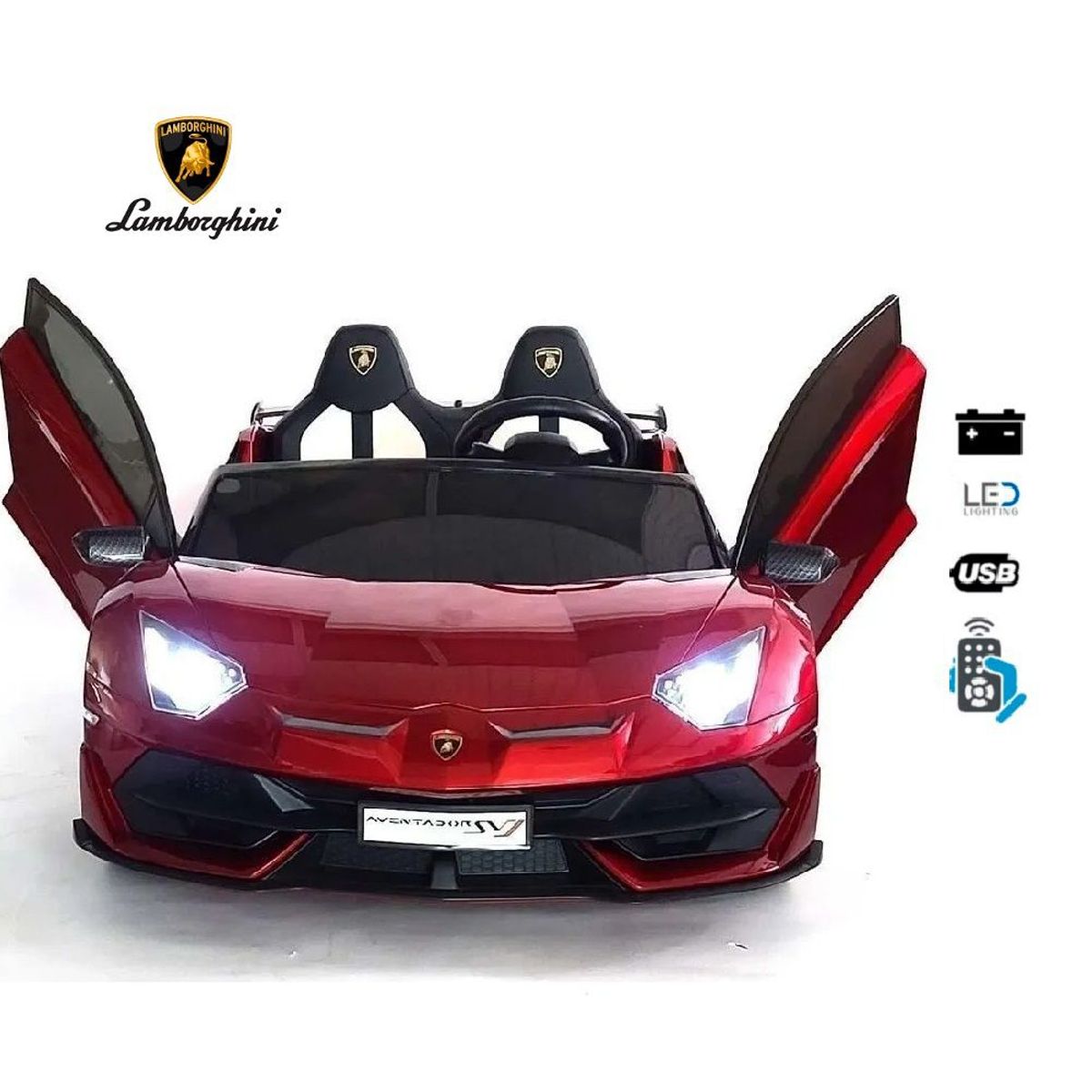 LAMBORGHINI - Auto a Batería Lamborghini Aventador Licenciado Rojo