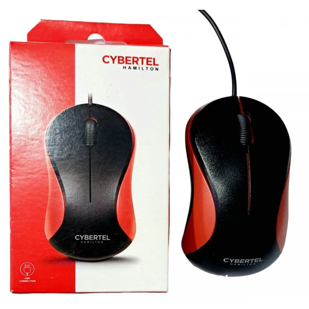 CYBERTEL - Mouse Alambrico Cybertel Hamilton CYB M209 Mouse USB