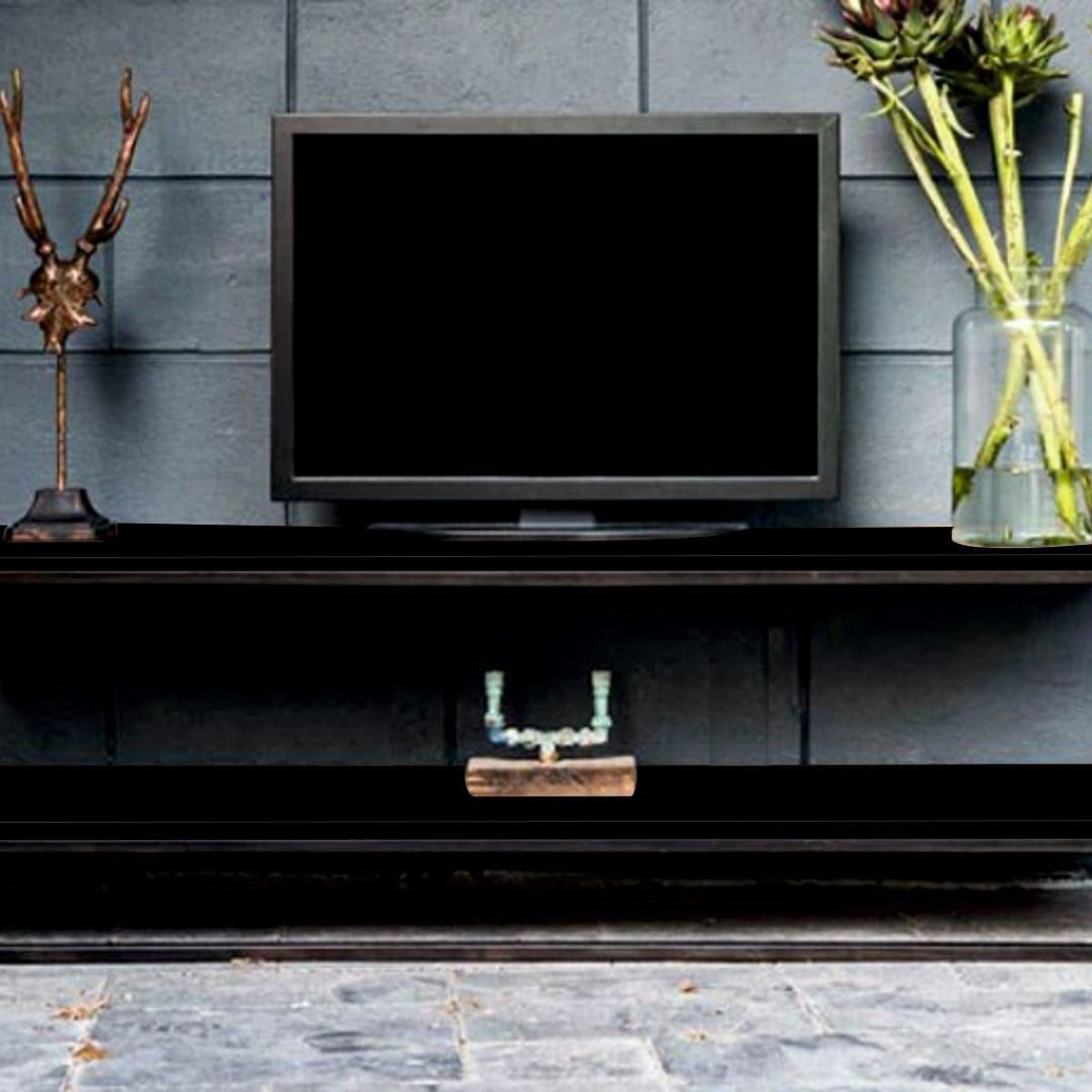 GENERICO - Mueble para TV 140x40x50 Color Negro