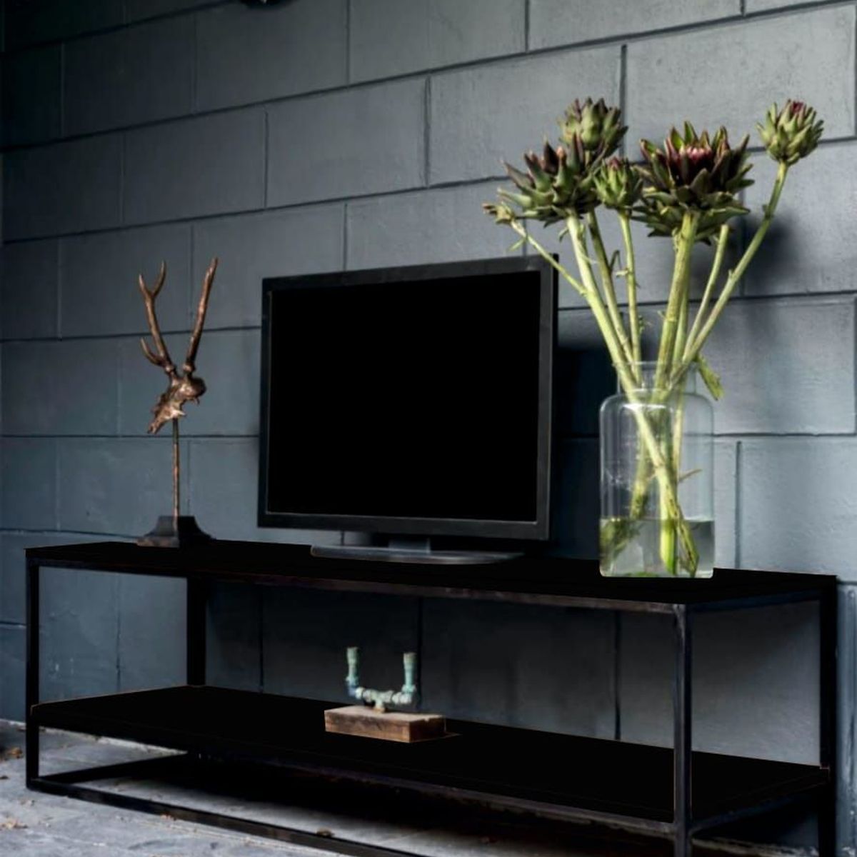 GENERICO - Mueble para TV 140x40x50 Color Negro