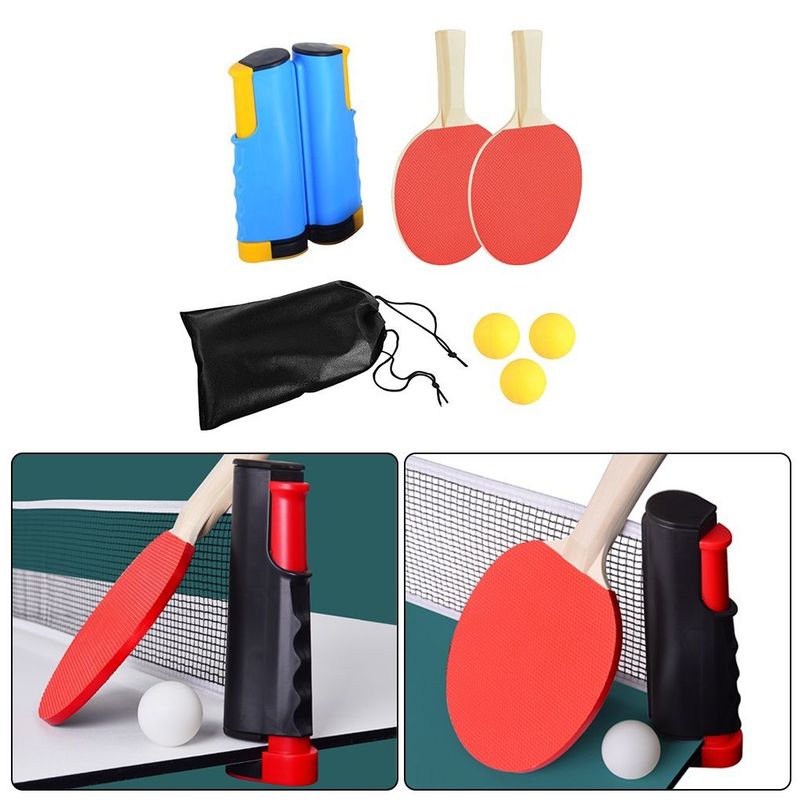 GENERICO - Raquetas de Ping pong Malla Pelota
