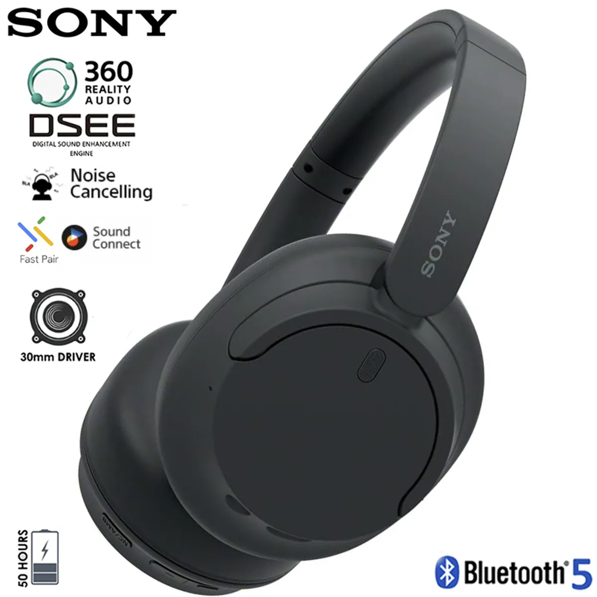 SONY - Sony Audifonos Bluetooth 5.2 Noise cancelling 35hrs Wh-CH720N