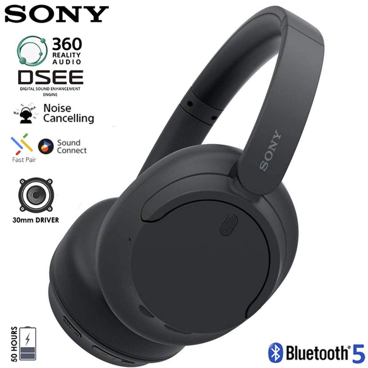 SONY - Sony Audifonos Bluetooth 5.2 Noise cancelling 35hrs Wh-CH720N