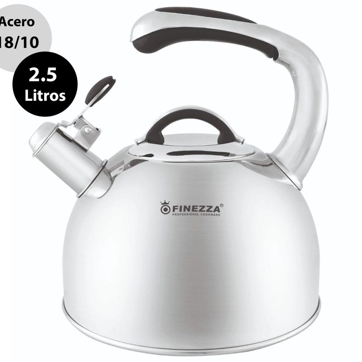 FINEZZA - Tetera de Acero 2.5 Litros FF-T0040